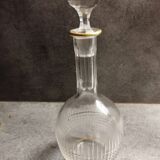 Superb old baccarat crystal liquor decanter, Nancy model, 19th century