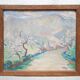 Old painting on panel signed M. Gay