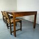 Large teak dining table in mid-century Danish style from the 1960s.