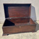 Old exotic wood chest from Ghana