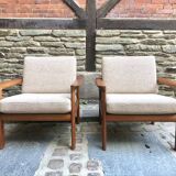 Pair of Danish armchairs 1970