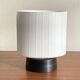 Small vintage white opaline glass table lamp bedside decoration extra LAMP-7117
