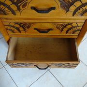 Chest of drawers 3 drawers art deco style in wood