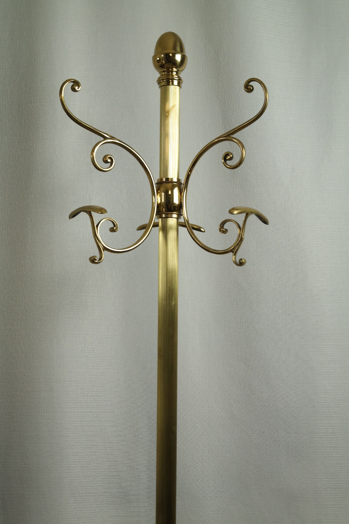 Art Deco brass coat rack from the 20th century.