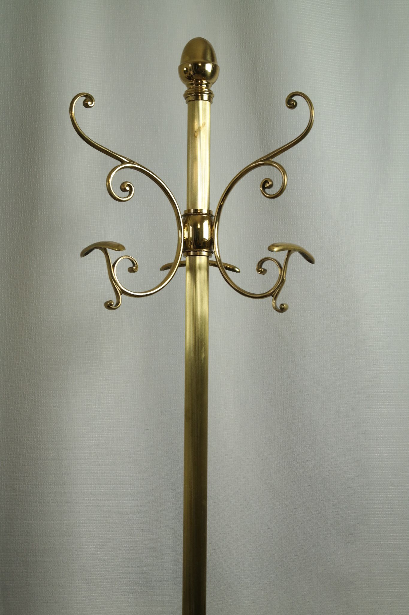 Art Deco brass coat rack from the 20th century.