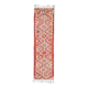 1970s Vintage Turkish Hand-Knotted Wool Cotton Pink Runner Rug 92x343