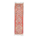 1970s Vintage Turkish Hand-Knotted Wool Cotton Pink Runner Rug 92x343