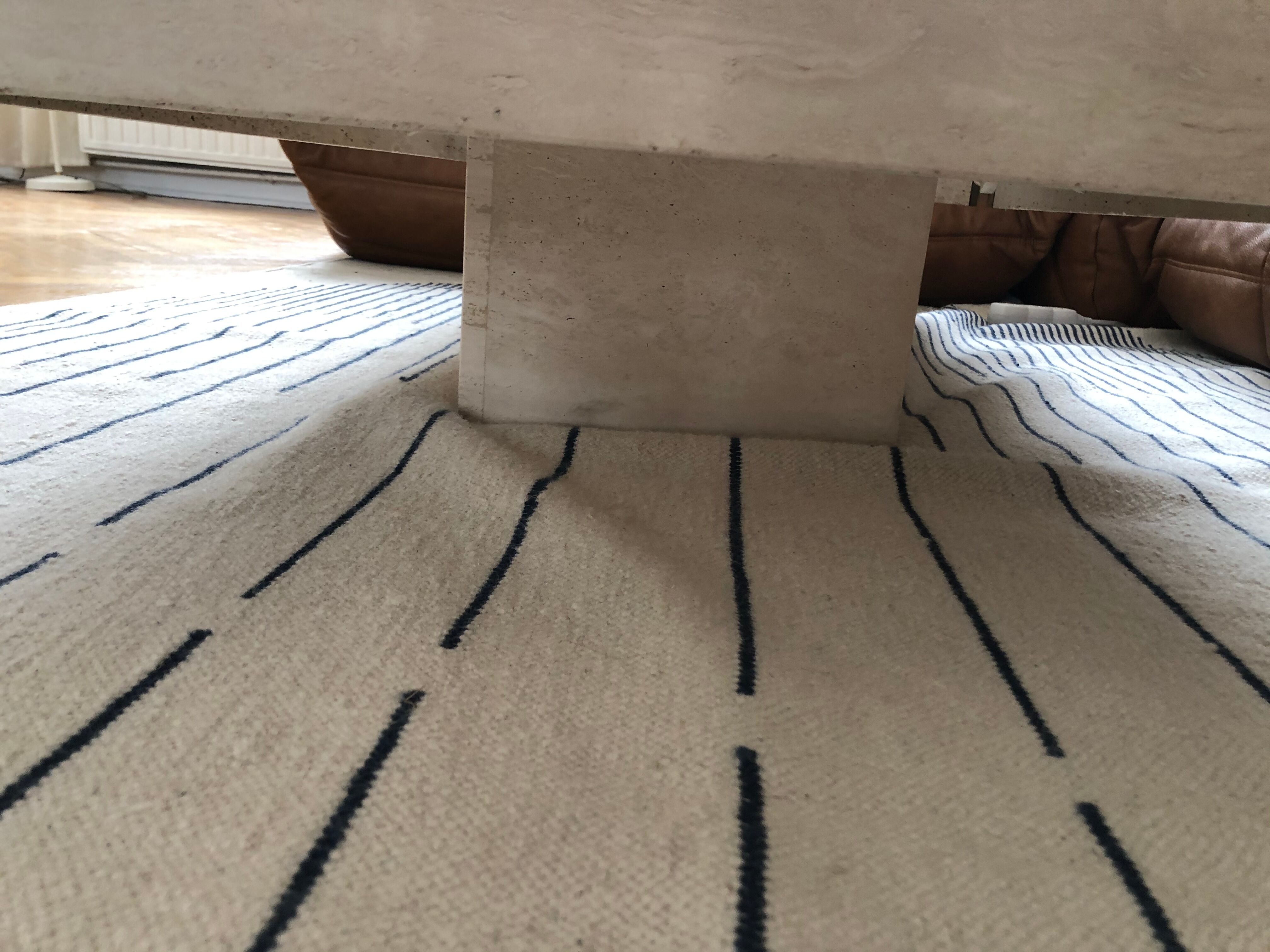 Travertine coffee table Mario Sabot