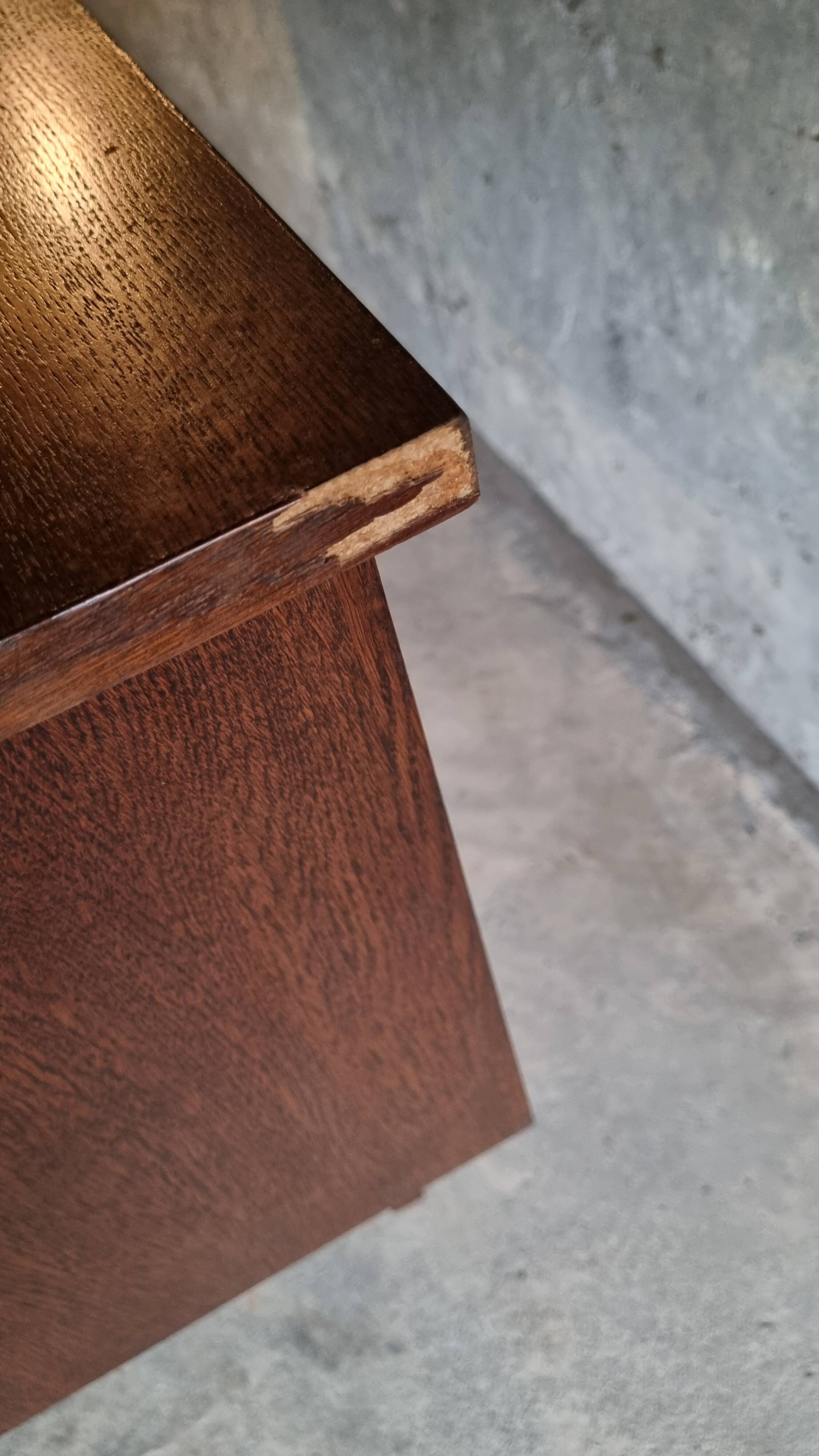 Bureau en placage de palissandre vintage