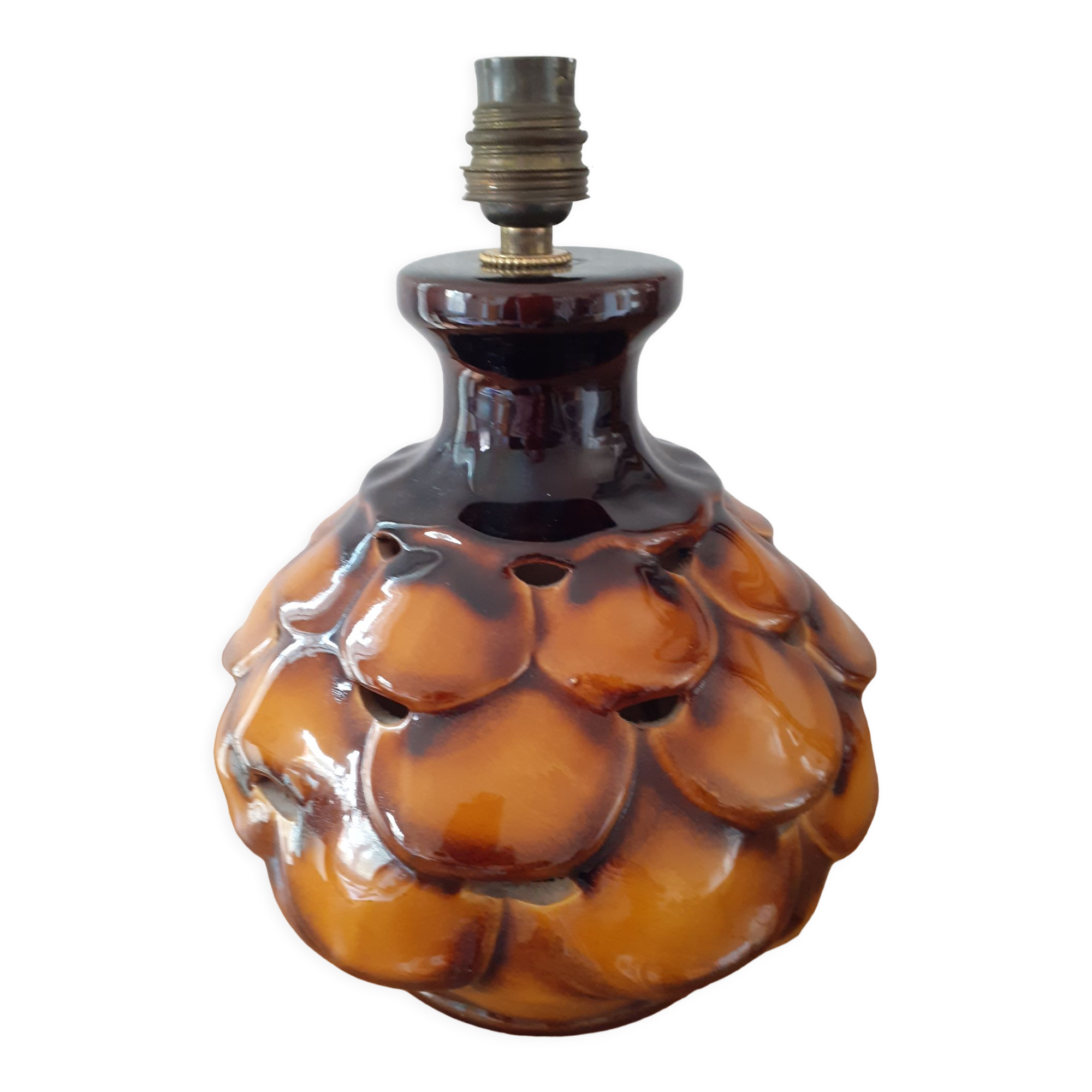 Pine cone ceramic lamp foot