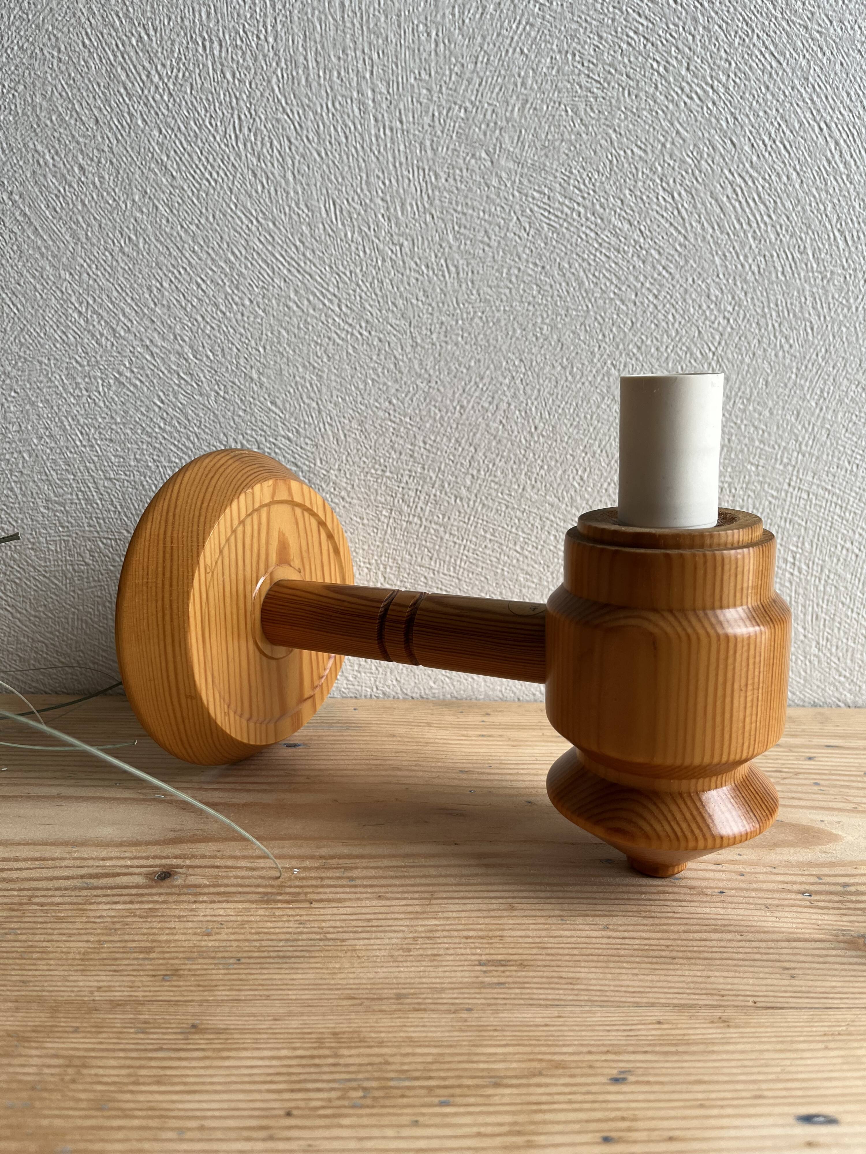 OPUS/ZIRKON vintage Ikea pine wall lamp