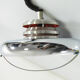 Vintage chrome pendant from the 1960s.