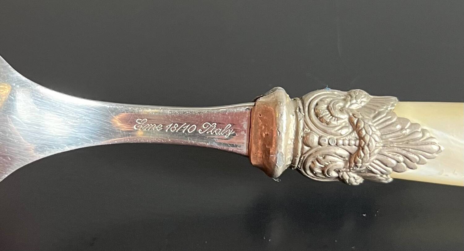 Cutlery soup spoon Eme 10/18 Italy