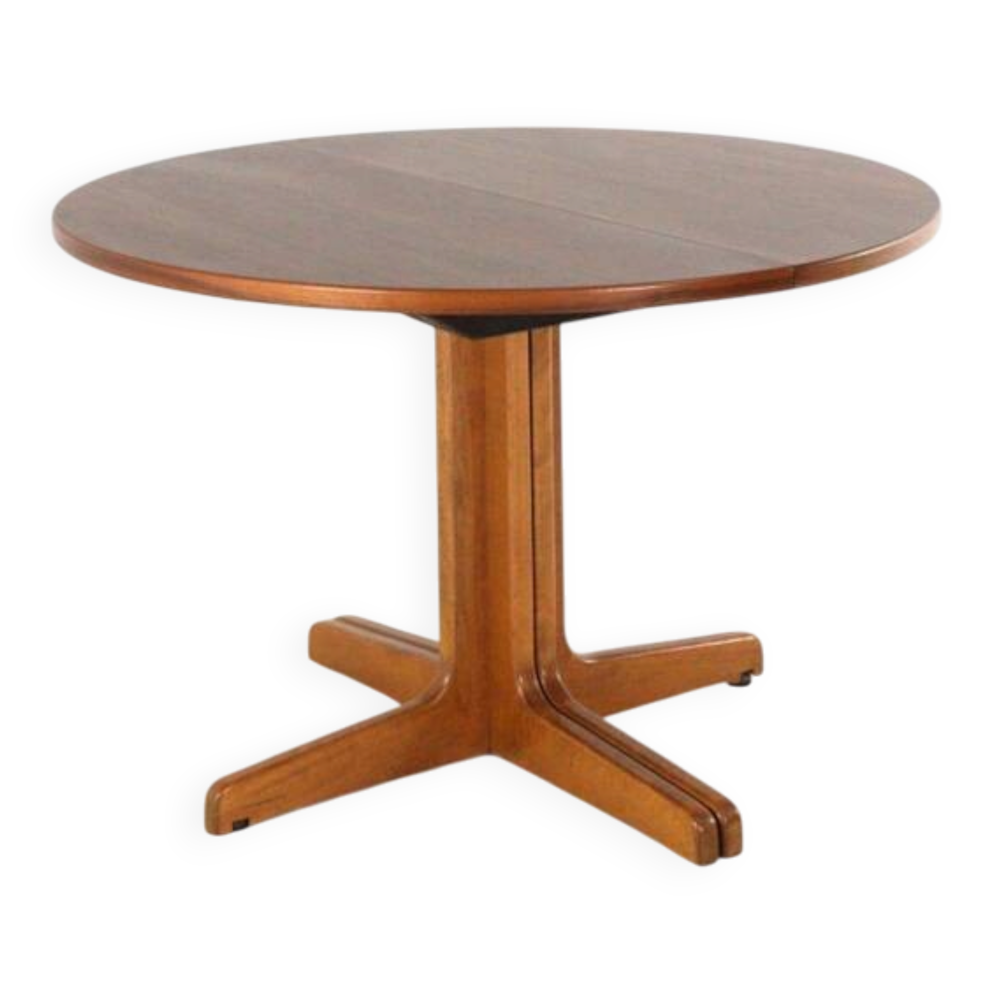 Round extendable dining table 2x 'Vienna' Thonet - mid-century modern style