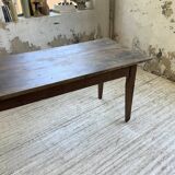 1950s oak farmhouse table with spindle legs