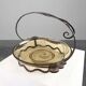 Glass and metal Art Deco Fruit Bowl, France 1920s