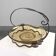 Glass and metal Art Deco Fruit Bowl, France 1920s