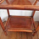 Vintage rattan bedside