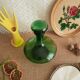 Carafe bouteille en verre, verte made in italy