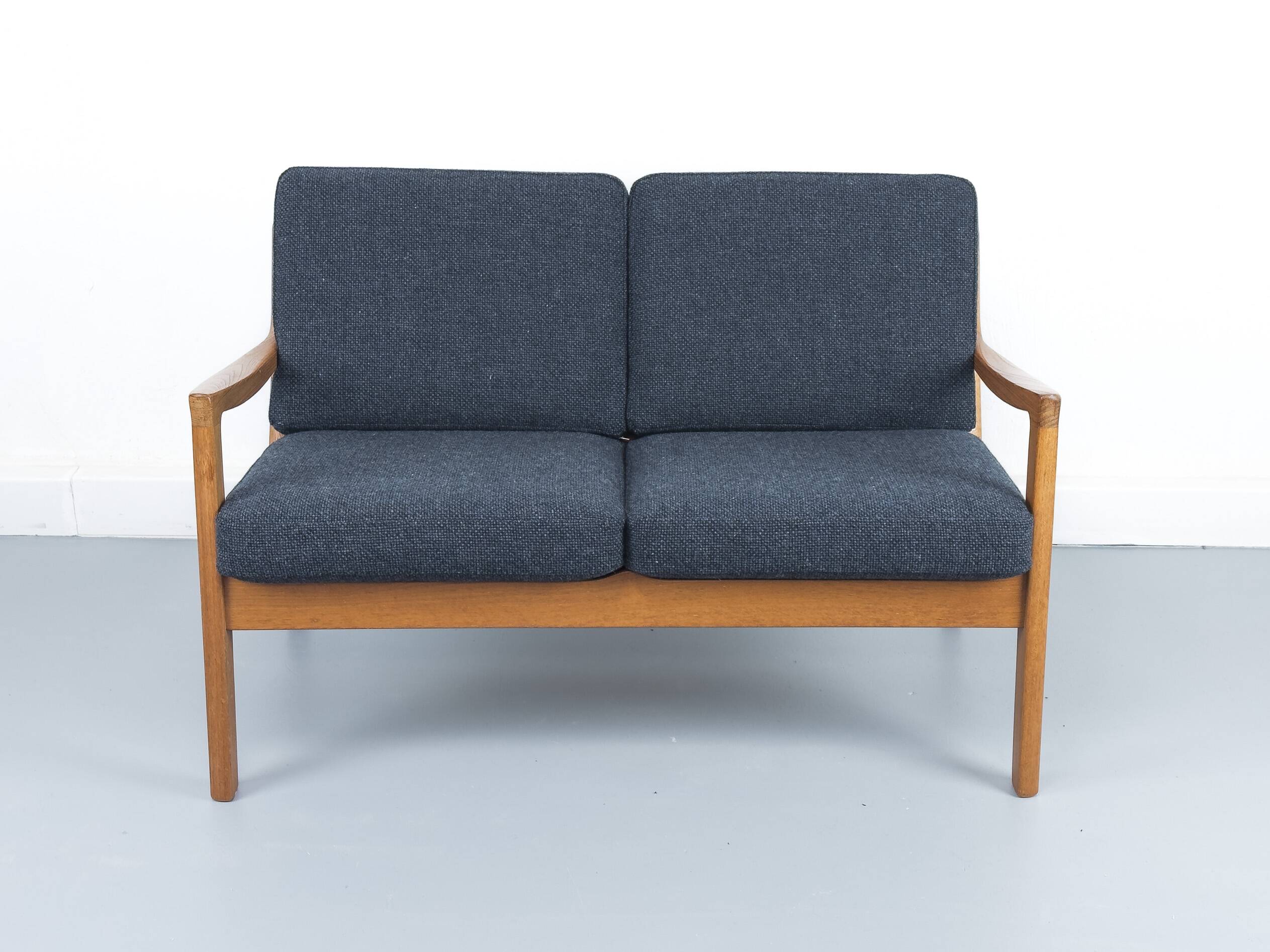 Vintage Two-Seater Senator Sofa in Teak by Ole Wanscher