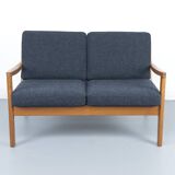 Vintage Two-Seater Senator Sofa in Teak by Ole Wanscher