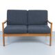 Vintage Two-Seater Senator Sofa in Teak by Ole Wanscher