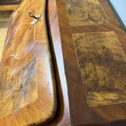 Louis XV slant-top desk in 18th-century marquetry.