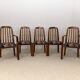 Ensemble 2 fauteuils et 3 chaises Dyrlund - design danois années 70