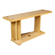 Console italienne en bois exotique du 20ème siècle