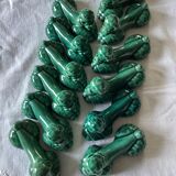 Set of twelve ceramic knife holders