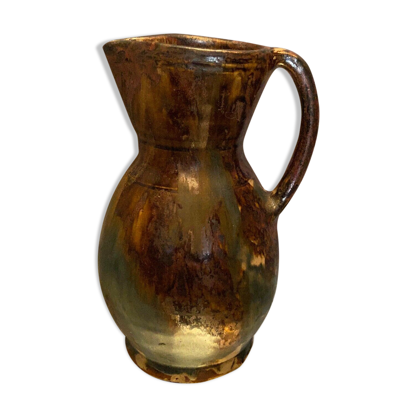 Pitcher in La Borne stoneware signed Lucien Talbot