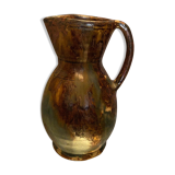 Pitcher in La Borne stoneware signed Lucien Talbot