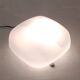 Ceiling light, square wall lamp in opaline, mid-20th century.