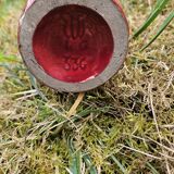 Red Art Deco Ceramic Vase Vierzon Louis Gueule