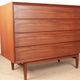 Commode Danoise en Teck, 4 tiroirs par Arne Vodder pour Sibast 1960.