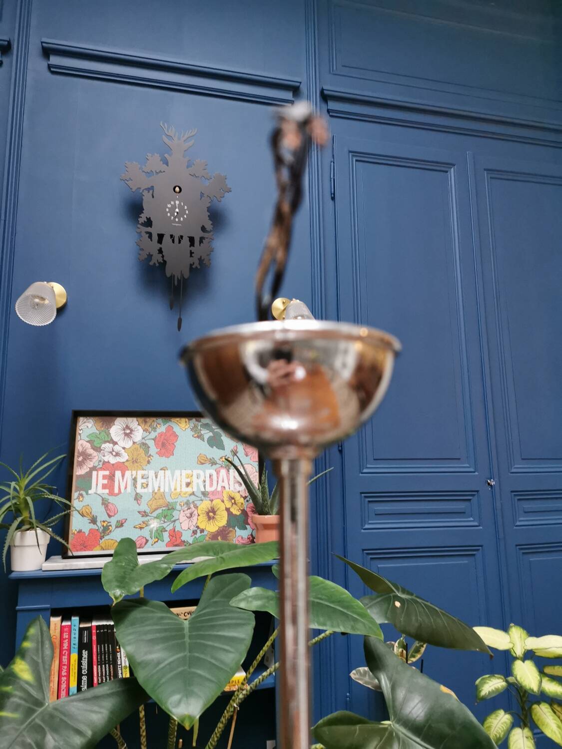 Vintage designer arm chandelier from the 70s