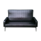 Vintage black skai sofa