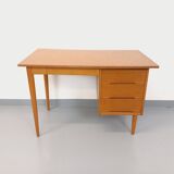 Vintage oak wood desk from the 60s