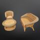 Vintage wicker lounge set, Netherlands 1970s