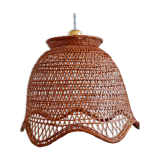 Vintage wicker pendant lamp