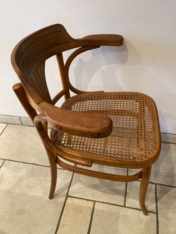 Fauteuil de bureau canné