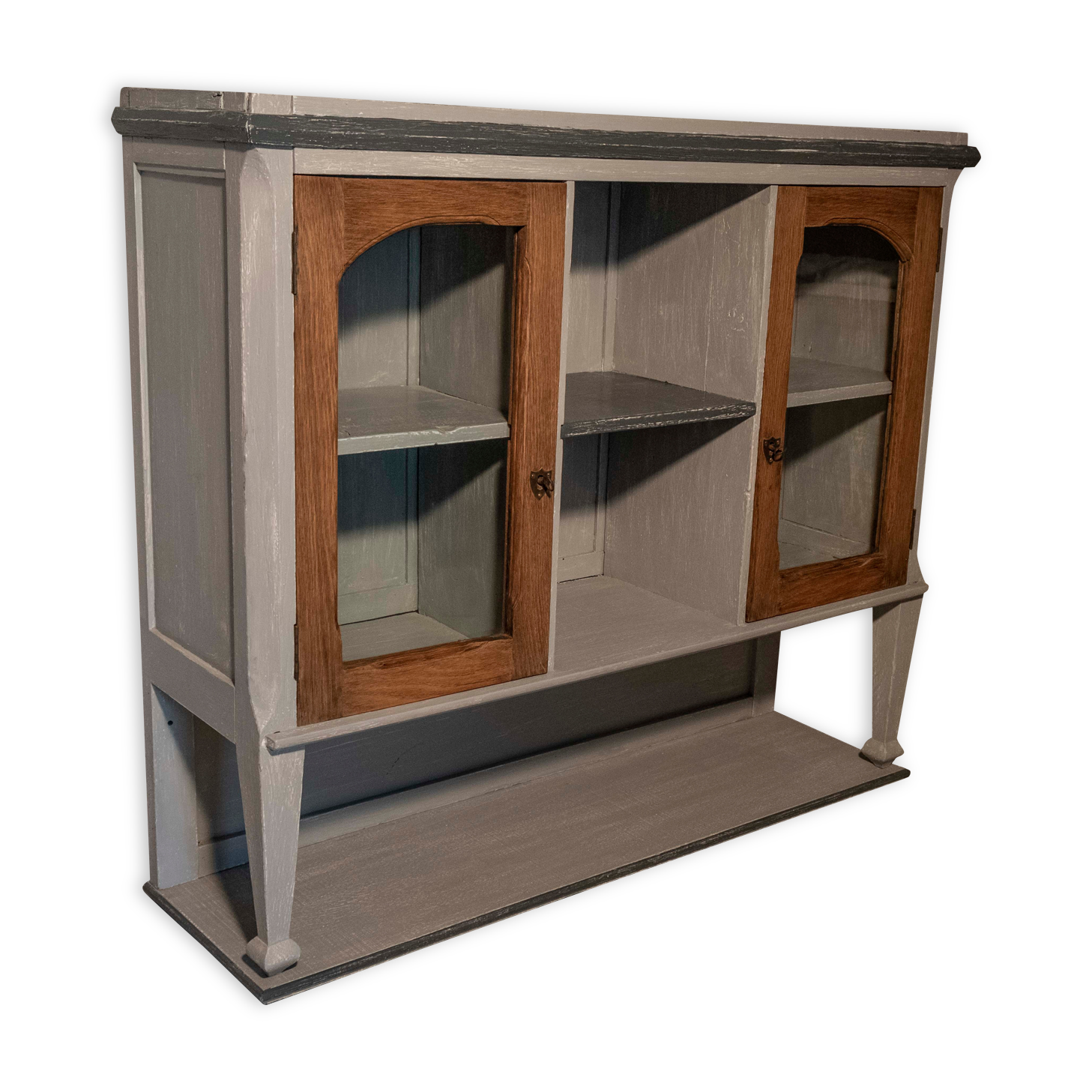 Hanging furniture with glass doors