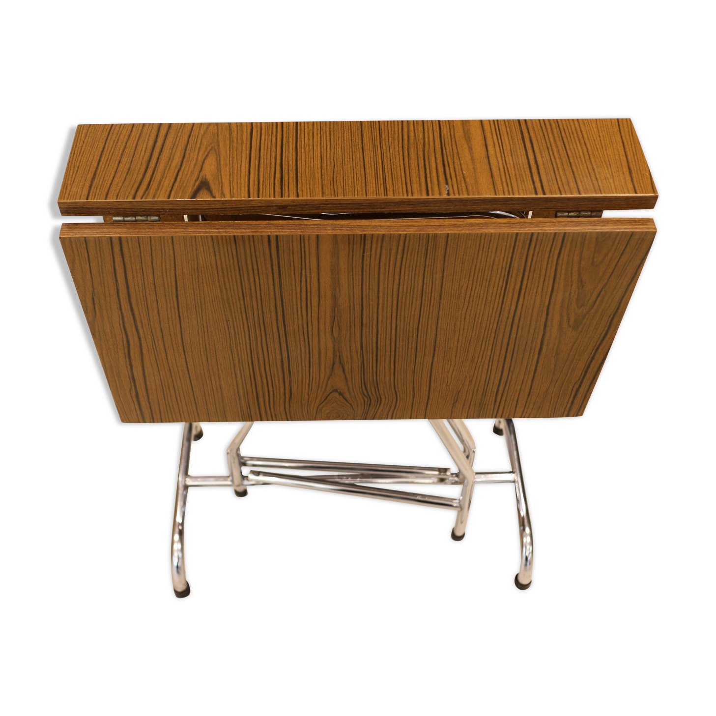 Table in folding brown Formica