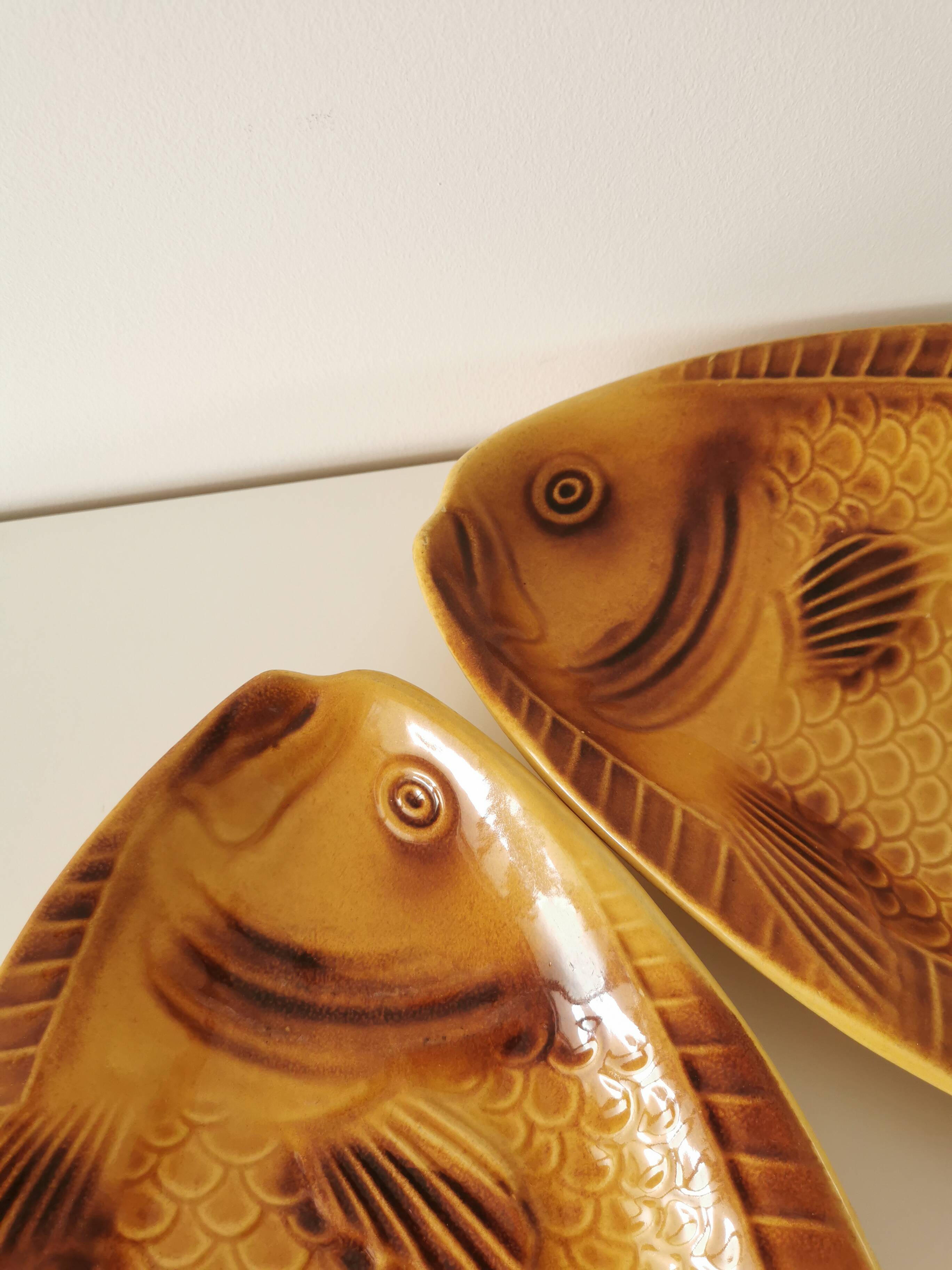 Vintage Fish Serving Plate: KIL Yugoslavia Mid-Century Tableware