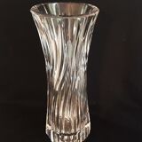 Val Saint Lambert crystal roll vase