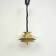 Lampe suspendue à pendentif en disques dorés Vitrika