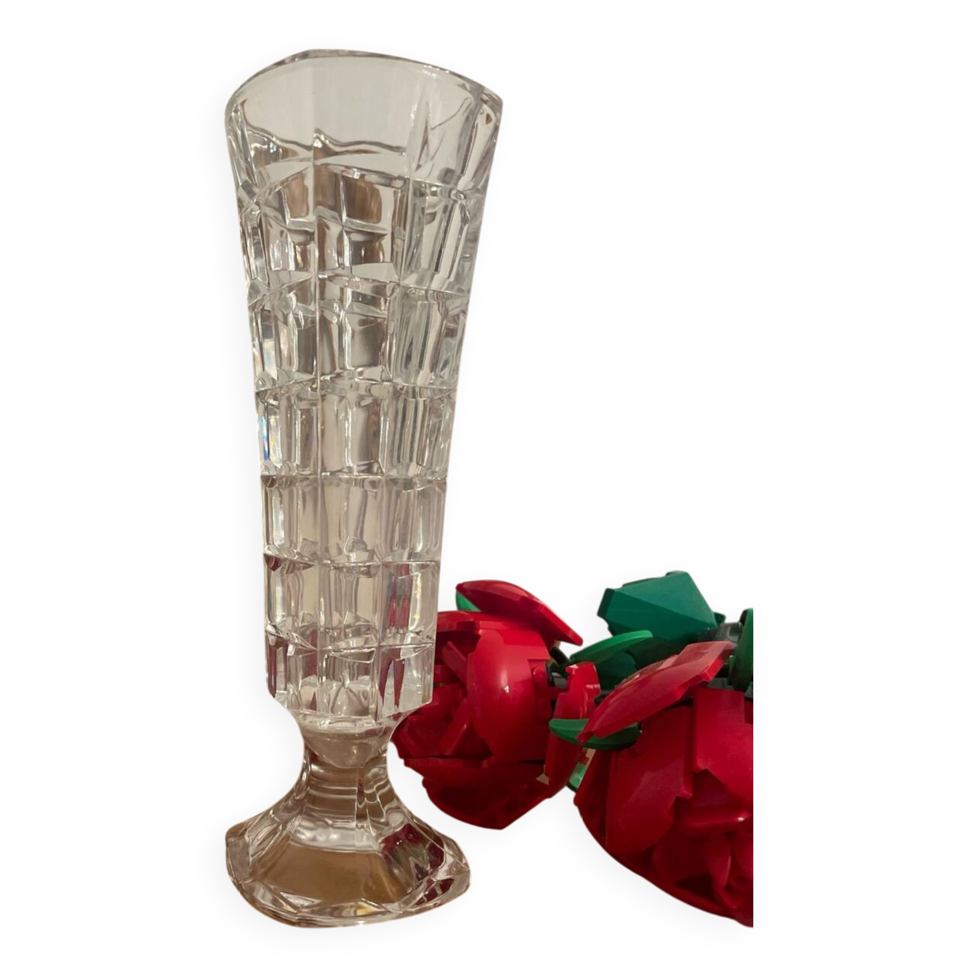 Vase en cristal d’arques vintage