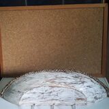 Small shelf to hang in patinated wood corded tower
