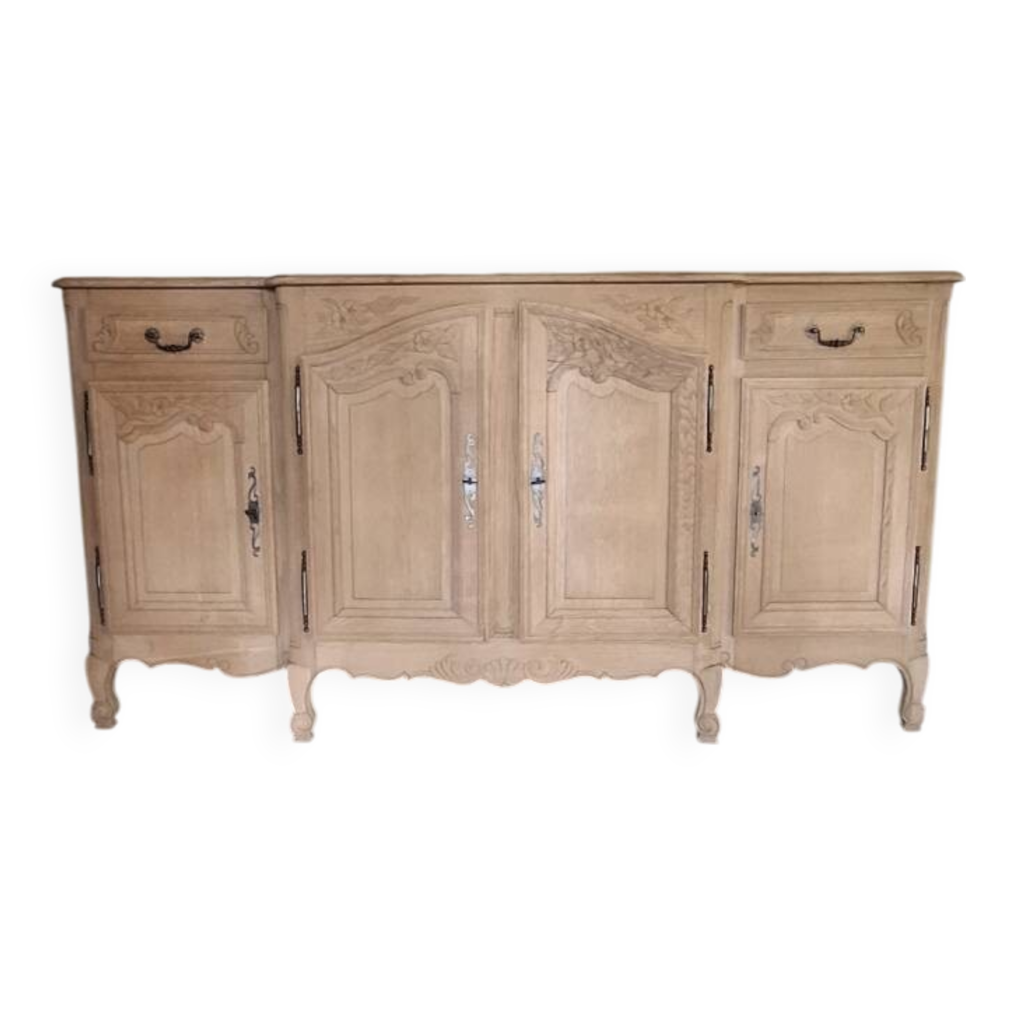 Rustic oak airbrushed sideboard