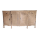 Rustic oak airbrushed sideboard